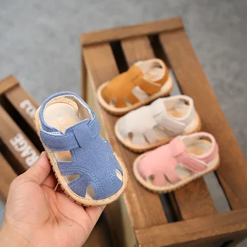 Летние новые детские сандалии, обувь для вызова малыша, мягкая противоскользящая подошва
