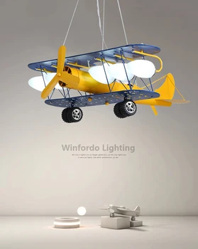 2023 Подвесной светильник Kid's Plane, Светодиодное подвесное освещение для детской комнаты, лампа для детей из детского сада