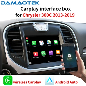 Беспроводная интерфейсная коробка камеры заднего вида Apple Carplay DamaoTek для Dodge RAM 1500 2500 Challenge 2013 - 2019 Голосовое управление Siri