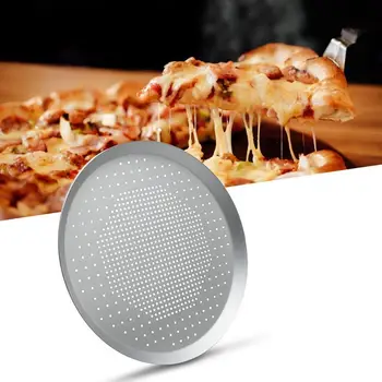 Форма для пиццы диаметром 6,5-14 дюймов, экологически чистый противень для выпечки пиццы из алюминиевого сплава с защитой от деформации, инструменты для выпечки пиццы для дома
