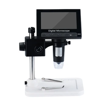 DM4S 4,3-дюймовый ЖК-цифровой микроскоп 1000X LED Видеокамера 1080P Микроскоп для пайки электроники, ремонта телефонов, монет
