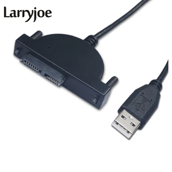 Larryjoe Светодиодный Индикатор USB 2,0 - 7 + 6 13Pin Mini SATA II Кабель-Адаптер для Ноутбука CD/DVD ROM для Жесткого диска Caddy Slimline Drive