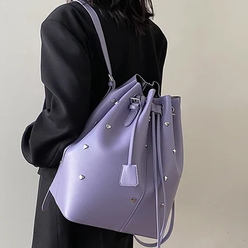 Комплект из 2 предметов, высококачественный роскошный женский рюкзак известного бренда, дизайнерские кожаные женские сумки через плечо для маленьких девочек, женская мода