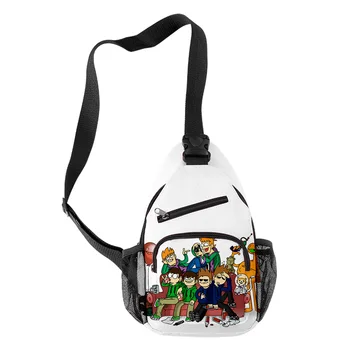 Harajuku Новинка eddsworld, нагрудные сумки с 3D принтом для мальчиков/девочек, Оксфордские водонепроницаемые спортивные дорожные сумки через плечо, забавные сумки через плечо