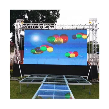 Открытый Алюминиевый шкаф для литья под давлением P6 SMD 576 * 576 мм, арендный Полноцветный светодиодный дисплей HD для рекламы экрана рекламного щита