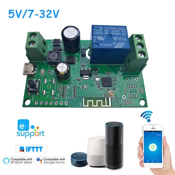 DC5V 12V 24V 32V Модуль автоматизации умного дома Переключатель таймера для Alexa Google Home Переключатель Wi-Fi Модуль беспроводной ретрансляции