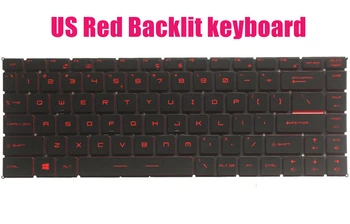 Американская клавиатура с красной подсветкой для MSI Bravo 15 A4DC/Bravo 15 A4DCR/Bravo 15 A4DDR