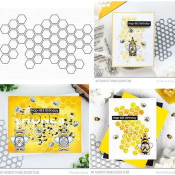 Boo Honeycomb Новые Штампы для резки металла Поделки из бумаги для скрапбукинга Ручной работы Изготовление альбома Шаблон для перфорации карточек с тиснением Поступление 2023 года