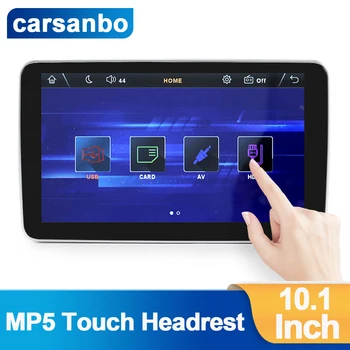 Carsanbo 10,1-дюймовый подголовник с сенсорным экраном MP5 с поддержкой воспроизведения 1080P С входом HDMI Для беспроводной передачи данных по телефону