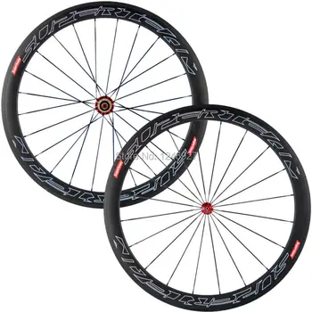 Карбоновые велосипедные колеса Superteam шириной 50 мм, решающая колесная пара для шоссейного велосипеда, 23 мм, высококачественное велосипедное колесо