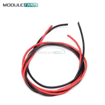 1 комплект провода калибра 14 AWG Гибкие силиконовые многожильные медные кабели для RC Черный 1 М Красный 1 М Луженая медь 55A Max DIY Kit