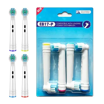 4 шт. сменных насадок для электрической зубной щетки Whitning для Braun Oral B Для зубной щетки для Oral b 3D Насадка для зубной щетки