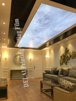 Shengxi 18 3D50 Черно-белая пленка для натяжного потолка с фоновой печатью для украшения дома