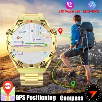 Новые Уличные Мужские Смарт-Часы с NFC 1,5 дюймов 454*454 HD Экран 360 мАч Bluetooth Часы Для Вызова GPS Позиционирования Smartwatch Для IOS Android