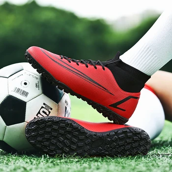 Качественная Футбольная обувь Оптом Футбольные Бутсы C.Ronaldo Assassin Chuteira Campo TF / AG Футбольные Кроссовки Для тренировок по футзалу