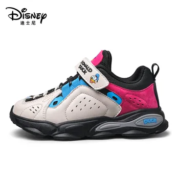 Повседневная обувь с нескользящей мягкой подошвой для мальчиков и девочек из детских мультфильмов Disney, спортивная обувь, модные студенческие кроссовки