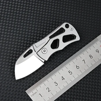 Складной нож D2 высокой твердости, Нож из нержавеющей стали, Карманный нож EDC Express, Подарочный инструмент для улицы, Складной нож KeyPendant