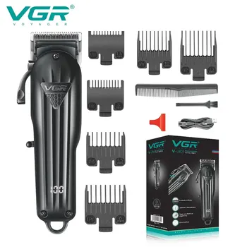 Машинка для стрижки волос VGR Профессиональная Машинка для стрижки Волос Триммер для волос Регулируемый Беспроводной Перезаряжаемый V 282