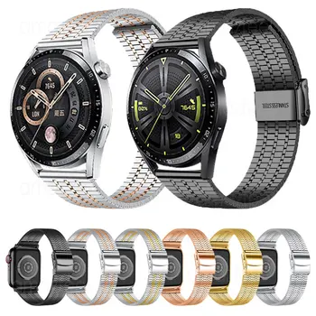 Металлический ремешок для Huawei watch GT 3 Pro Honor Watch GS 3i 3 GS pro Черный ремешок для часов GT 2e Pro 46 ММ браслет для часов Watch 3