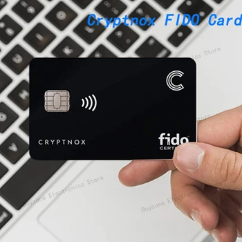 Карта Cryptnox FIDO - Сертифицирована Fido2 - Ключ безопасности для iPhone - Связь по NFC - Аутентификация без пароля или 2FA