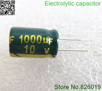 10 В 1000 мкф 8* 12 высокочастотный низкоомный алюминиевый электролитический конденсатор 1000 мкф 10 В 20%