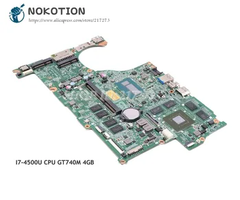 NOKOTION Для Acer Aspire V5-573G Материнская Плата Ноутбука GT750M 4G SR16Z I7-4500U Процессор DAZRQMB18F0 Основная Плата