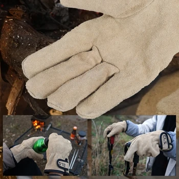 Многофункциональные уличные перчатки, перчатки для барбекю, термостойкие перчатки для гриля, походные варежки с пятью пальцами для приготовления пищи на кухне