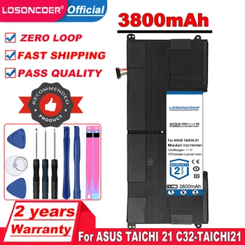 Лучший бренд, 100% Новый Аккумулятор для ноутбука 3800 мАч C32-TAICHI21 для ASUS Ultrabook TAICHI21 TAICHI 21 C32-TAICHI21 в наличии