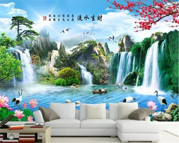 обои для украшения интерьера beibehang Senior красивый пейзаж модный стиль ТВ фон настенная бумага из гобелена