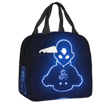 Ланч-бокс Last Airbender Avatar с герметичным теплым кулером, термоизолированная сумка для ланча для женщин, детские школьные сумки многоразового использования