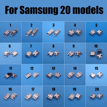20 моделей 200X для Samsung I9200 I9300 S5 note3 I739 N7100 S7562 8262D порт зарядки телефона, разъем Micro USB jack 7pin