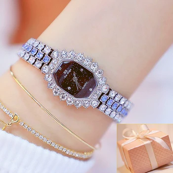 Роскошные женские часы с бриллиантами Известного бренда, Элегантное платье, кварцевые часы, женские наручные часы со стразами, коробка Relogios Femininos 2022