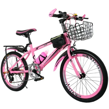 Горный велосипед 18-дюймовый детский велосипед Безопасный материал Надежная рама Высокопрочная Утолщенная стенка трубки Прочная и долговечная
