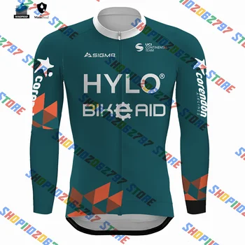 2023 TEAM BIKE AID Джерси Pro Team Мужская Дышащая Одежда Для Шоссейных Велосипедов Длинные Рубашки Велосипедные Топы MTB Maillot Ropa Ciclismo