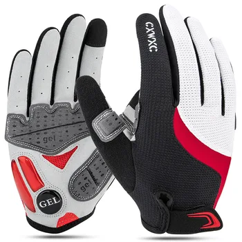 Гелевые амортизирующие перчатки для горных велосипедов с длинными пальцами для тренировок на мотоцикле Mtb Велосипедные перчатки для спорта на открытом воздухе Снаряжение
