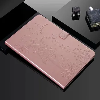 Чехол с цветочным 3D Тиснением для Samsung Galaxy Tab A 8 2019 Case SM-T290 T295 Кожаный Защитный чехол для Galaxy Tab A A8 Case