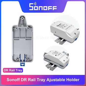Регулируемый Держатель Itead Sonoff DR, Установленный на DIN-рейке, Поддерживает Большинство продуктов Sonoff Basic RFR2 RFR3 POWR2 TH10 /16 Dual