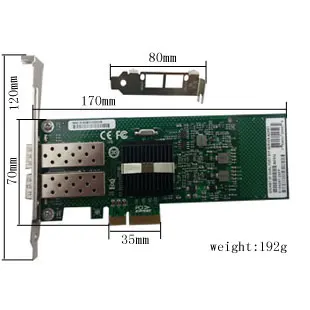 Новый двухпортовый Гигабитный волоконно-оптический сетевой адаптер Intel82576 server E1G42EF-2SFP поддерживает однорежимный и многорежимный