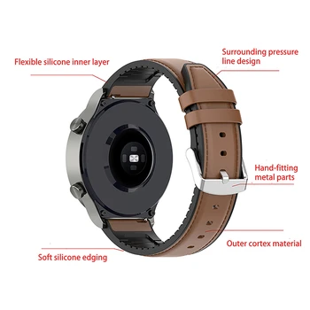 Силиконовый ремешок для часов Ремешок для наручных часов браслет замена ремня для Huawei watch GT2 Pro