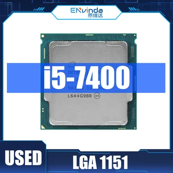 Используйте Оригинальный процессор Intel Core i5 7400 i5-7400 ES QKYM 2.7 GHz Quad-Core Quad-Thread 6M 65W LGA 1151 С поддержкой материнской платы H81