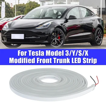 Модифицированное освещение Автомобиля, подсветка переднего багажника, Декоративная лампа в салоне, автомобильные аксессуары для Tesla Model 3, модель Y X S, водонепроницаемая
