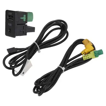 Автомобильный аудио вспомогательный адаптер AUX USB переключатель кабельный адаптер Легкий для прослушивания музыки Замена RCD510 для автомобиля