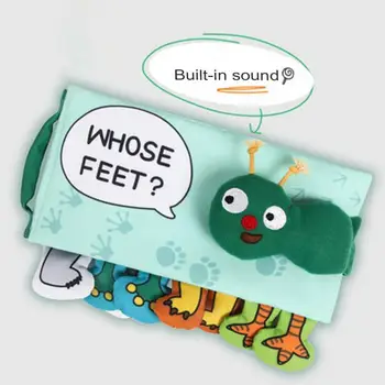 Детская книжка из ткани, когнитивные способности, умение пользоваться руками, интерактивная детская книжка с 3D животными для детей 0-1 лет