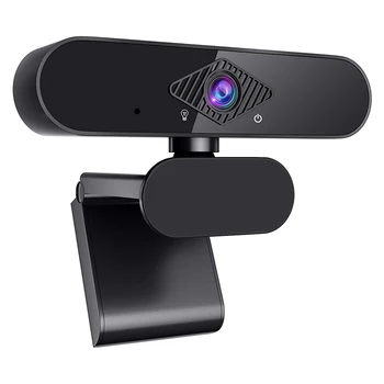 Вебкамера с разрешением 1080P Кристально чистые изображения Встроенный микрофон Отличная совместимость Регулируемый поворот вебкамера с шумоподавлением