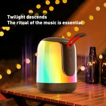 Новый портативный фонарь K9 Pulse Light Ambience RGB Magic Color Camping Lantern Speaker