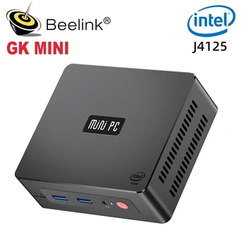 5шт DHL Beelink GK Mini PC Windows 11 МИНИ-ПК Intel Celeron J4125 8GB 128GB 256GB 5.8G WiFi 1000M LAN 4K Mini PC Gamer VS GK3V